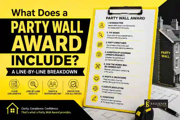 Party Wall Awards Explained Line-by-Line: What Property Owners and Neighbours Need to Know 1 What Does a Party Wall Award Include? A Line-by-Line Breakdown Banbury
